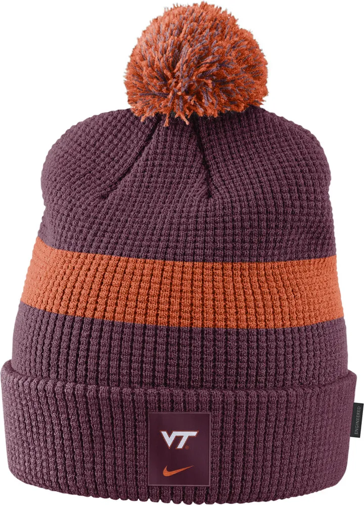 Nike Unisex College (Virginia Tech) Pom Beanie in Red