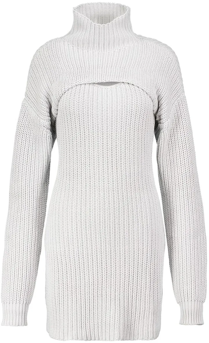 Jady cotton sweater mini dress