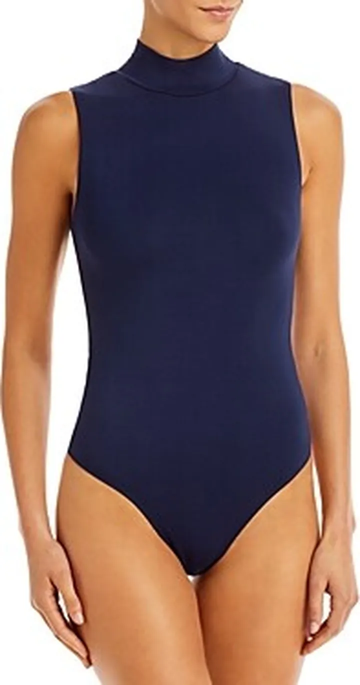 Good American Good Touch Mock Neck Bodysuit