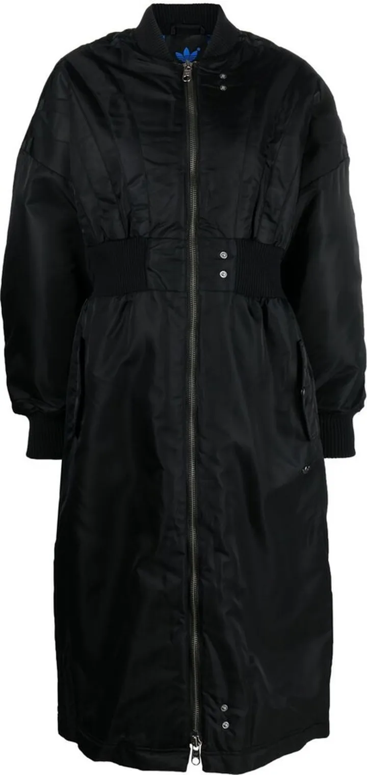 Zipped-Up Fastening Bomber Coat