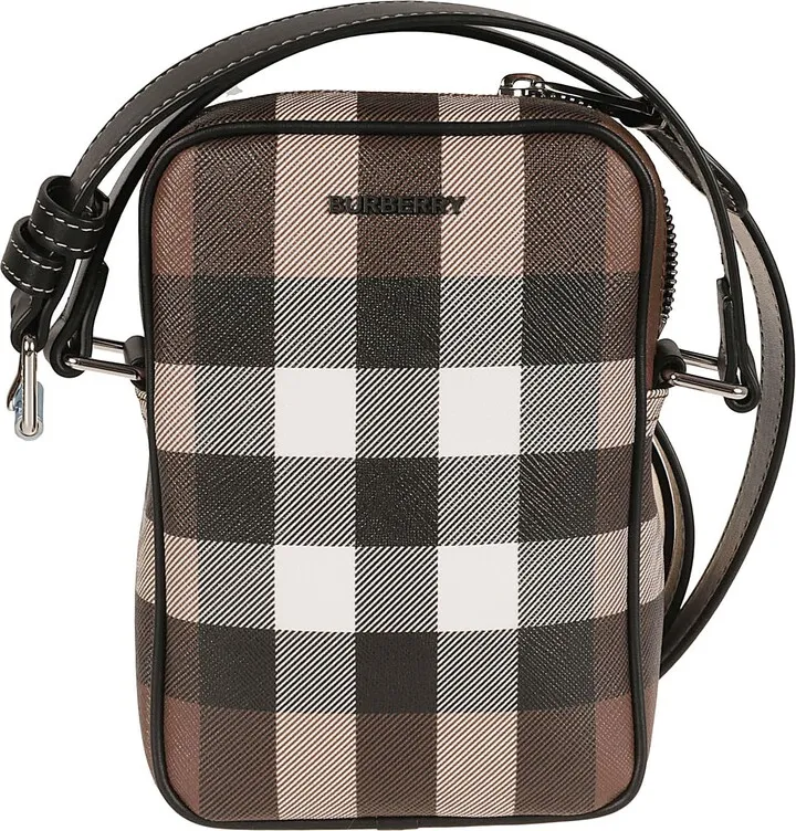 Check Logo Shoulder Bag