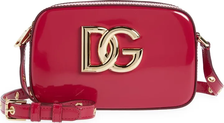 3.5 Patent Leather Camera Convertible Bag