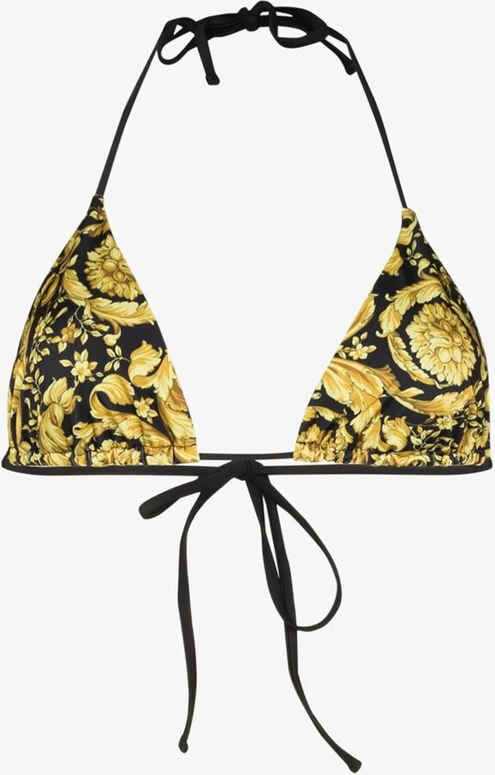 Baroque Print Bikini Top