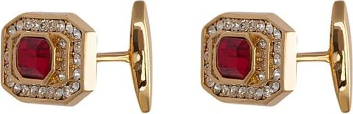 Crystal-Embellished Cufflinks