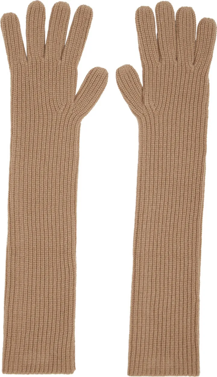 Loulou Studio Tan Milos Gloves