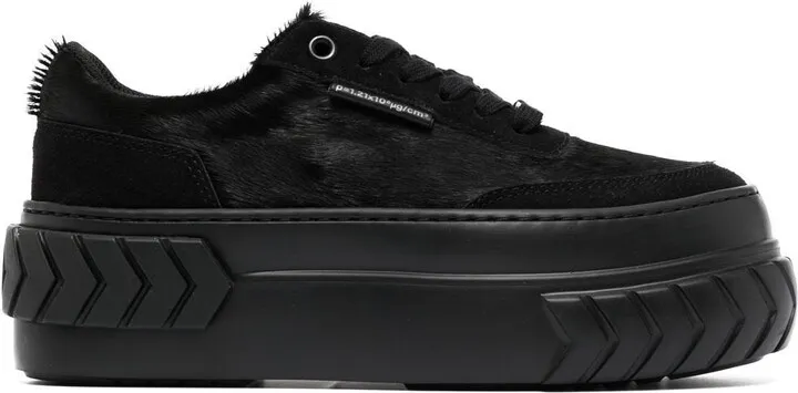 Platform Horse Hair Sneakers