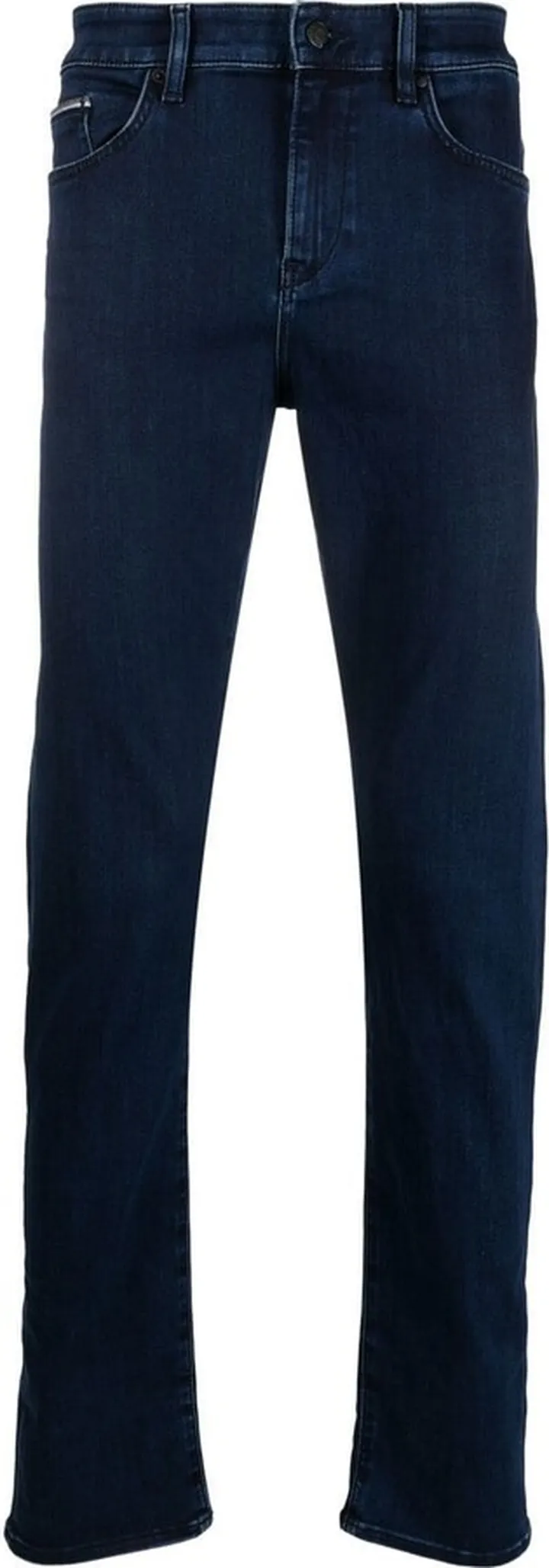 Mid-Rise Tapered Jeans
