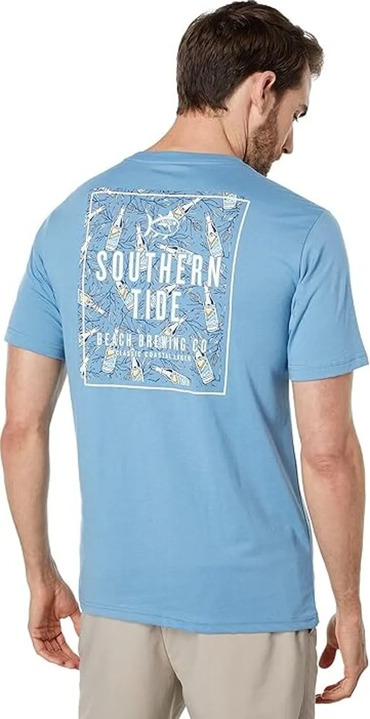 Southern Tide Beach Brewing Company T-Shirt (French Lilac) Men's Clothing