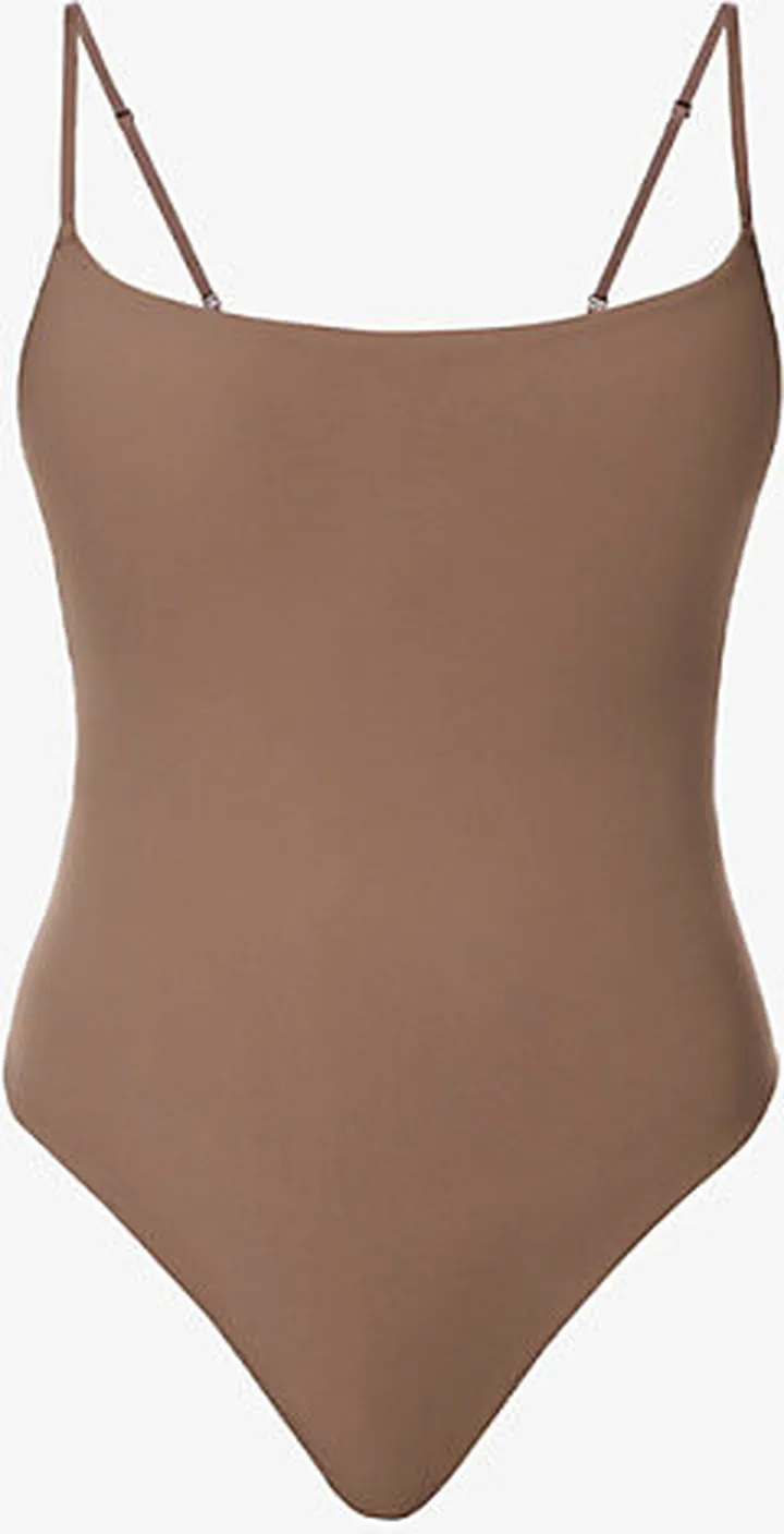 Womens Oxide Fits Everybody Scoop-neck Stretch-jersey Body