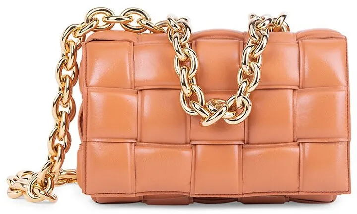 The Chain Cassette Padded Leather Shoulder Bag