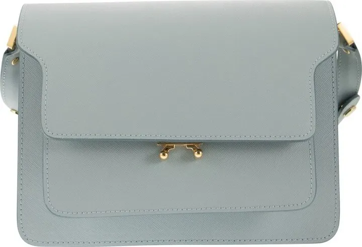 Marni Trunk Foldover Top Medium Shoulder Bag