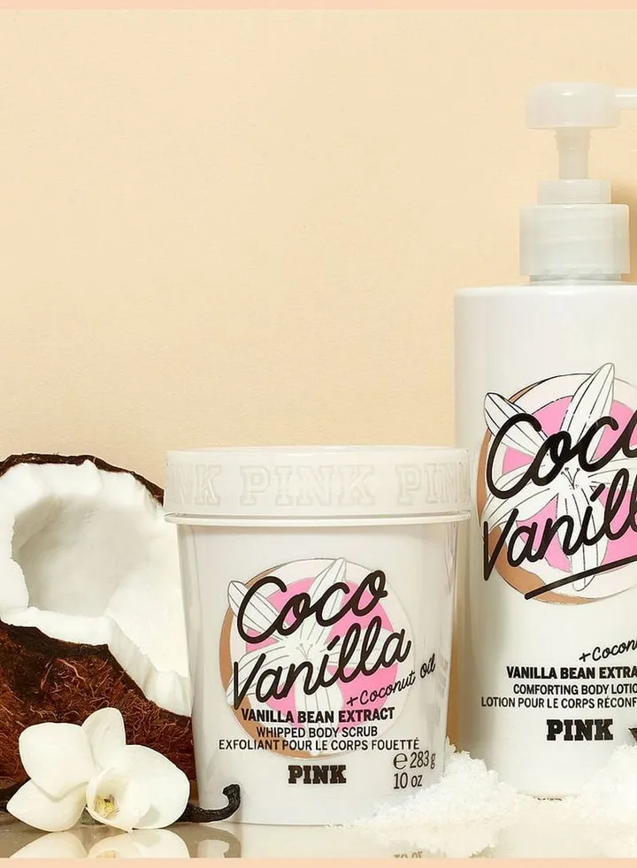 Coco Vanilla Whipped Body Scrub with Vanilla Bean and Coconut Oil