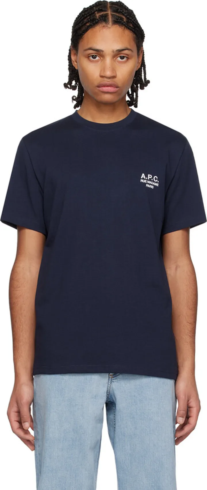 A.P.C. Navy Raymond T-Shirt