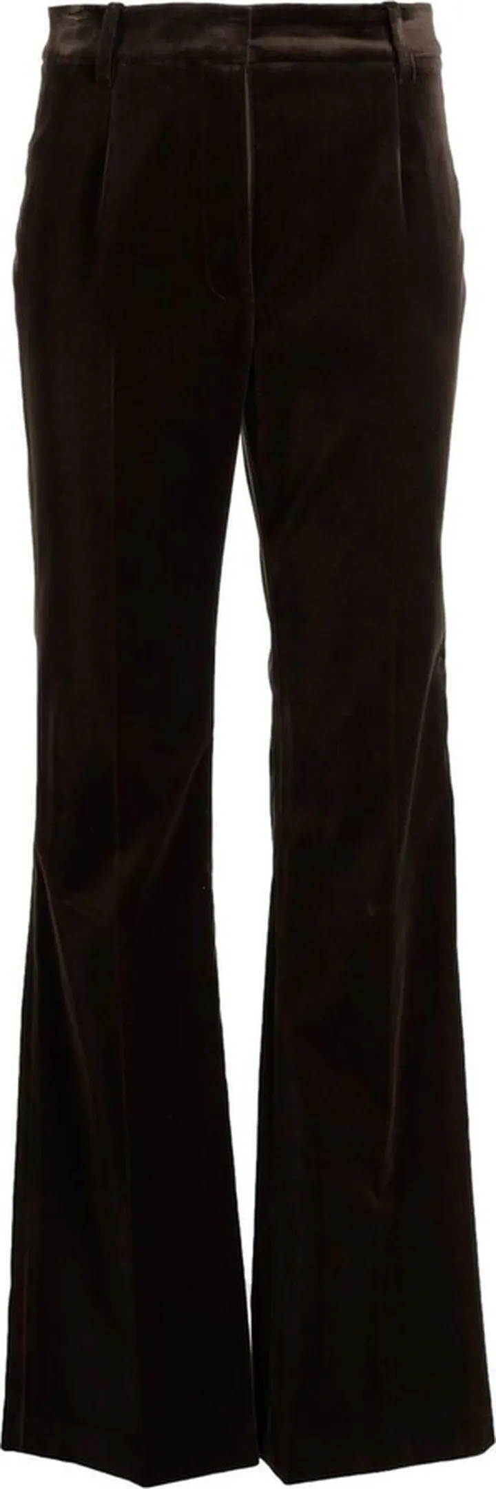 Straight-Leg Velvet Trousers