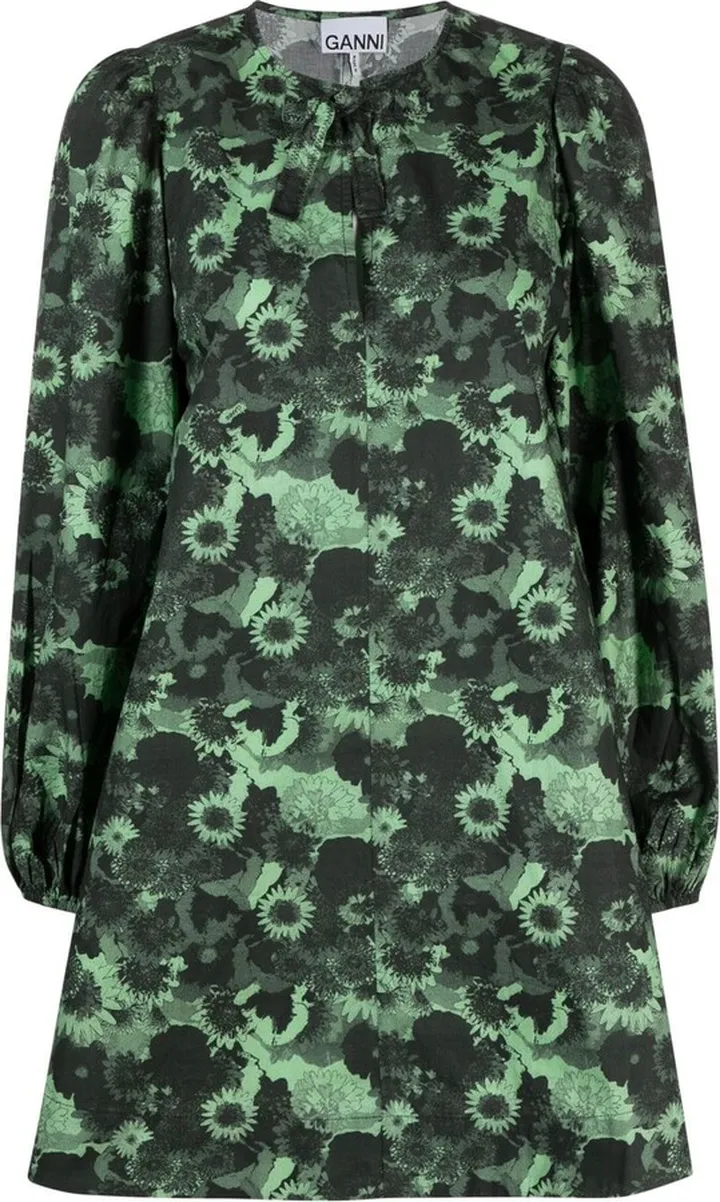Floral-Print Minidress