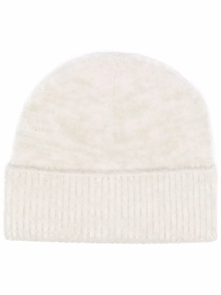 Intarsia-Knit Logo Beanie