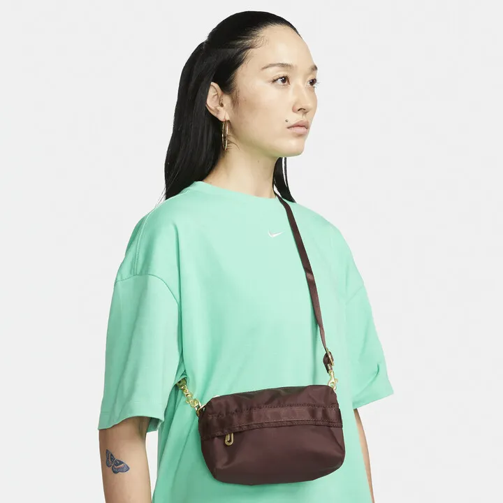 Women's Nike Sportswear Futura Luxe Crossbody Bag (1L) in Brown