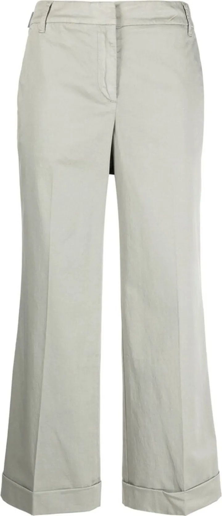Wide-Leg Cropped Trousers