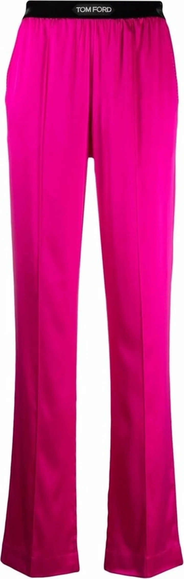 Logo-Patch Straight-Leg Trousers