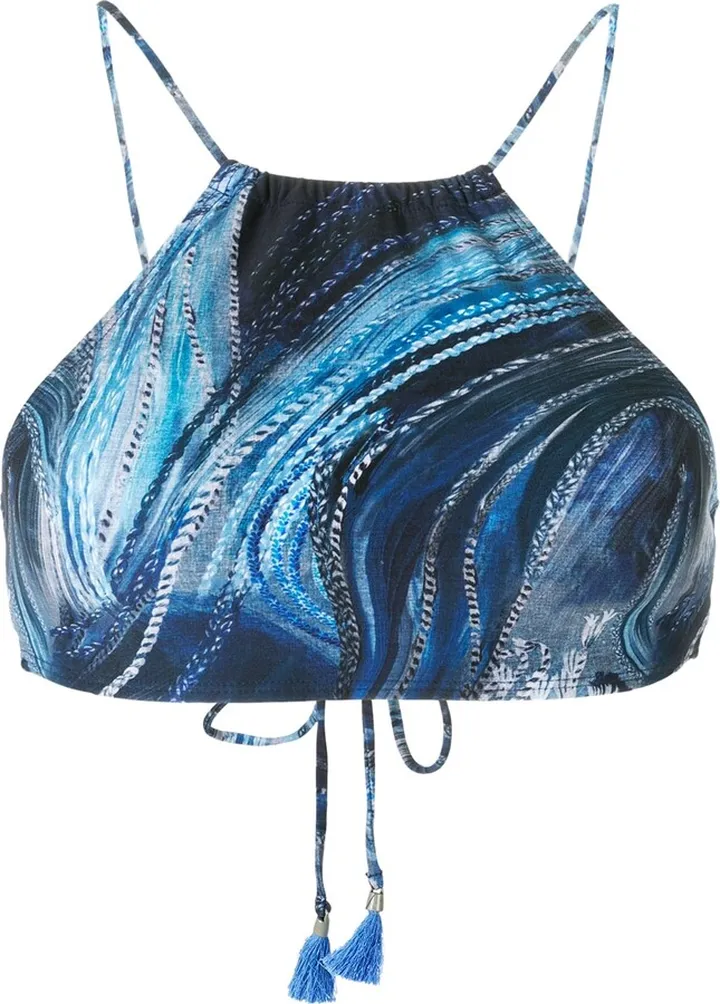 Ilana print bikini top