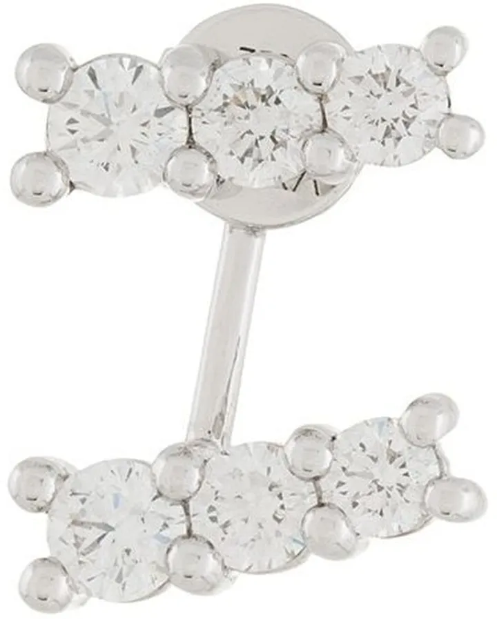 18kt white gold LARA diamond earring