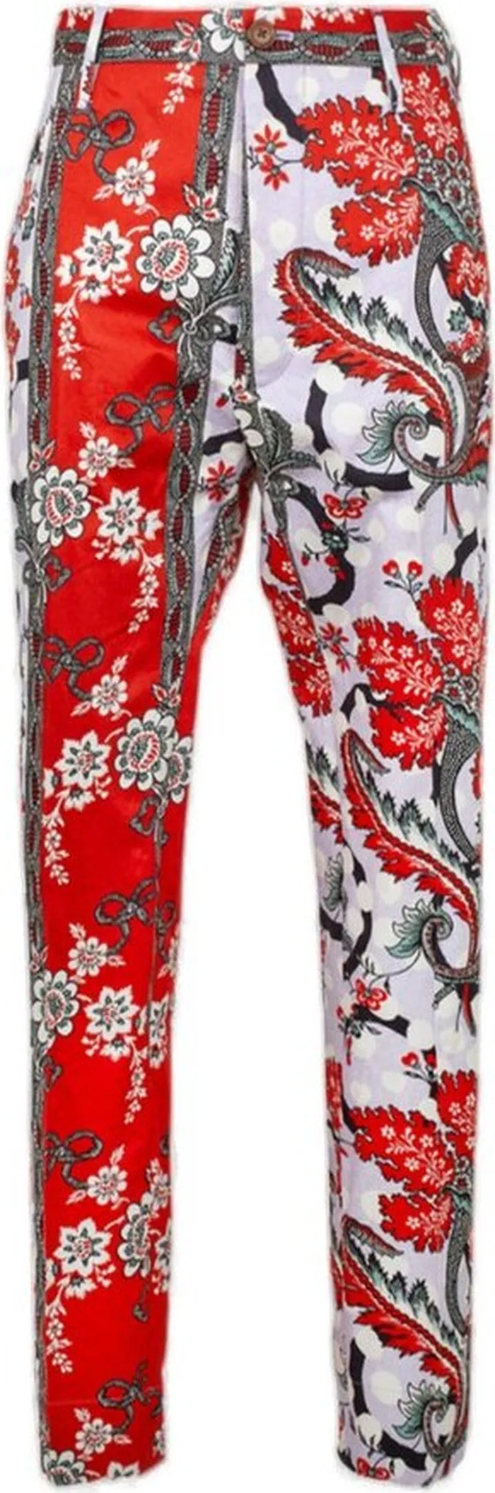 Vivienne Westwood Flower Printed Straight-Leg Pants