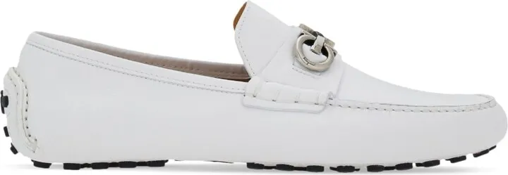 Gancini leather loafers