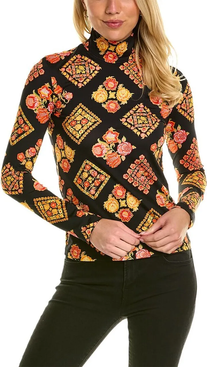 La Double J Jersey Turtleneck Top