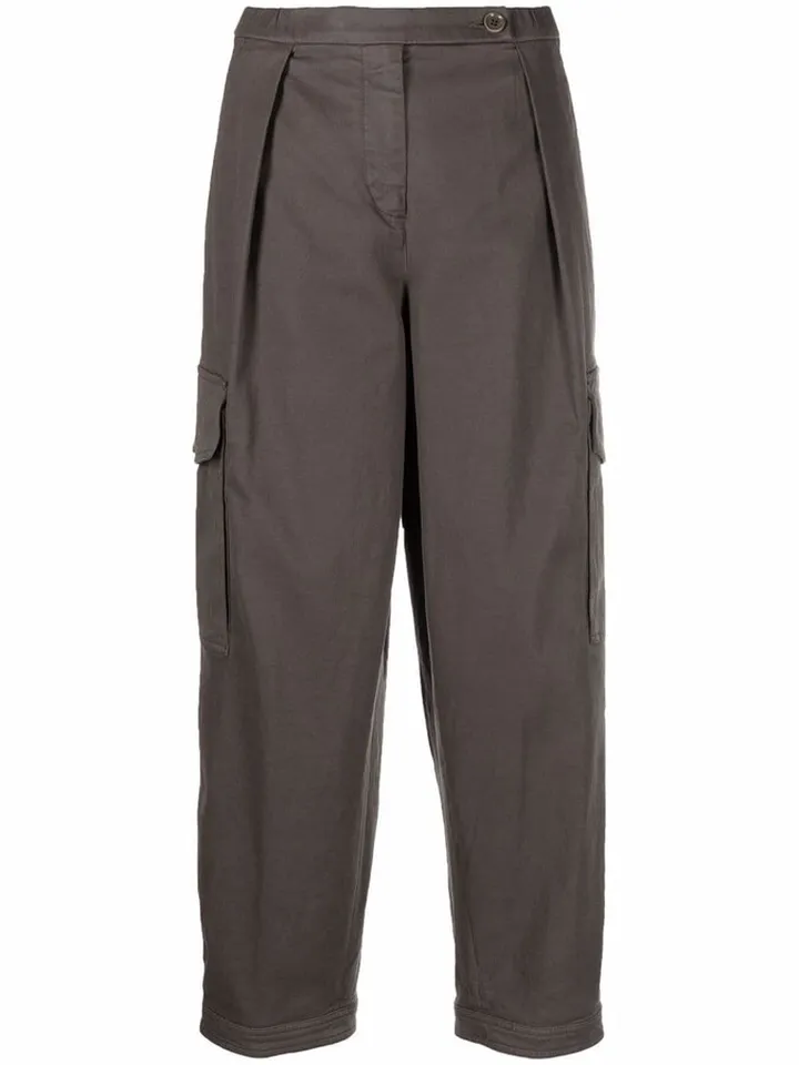 Cropped Cargo Trousers