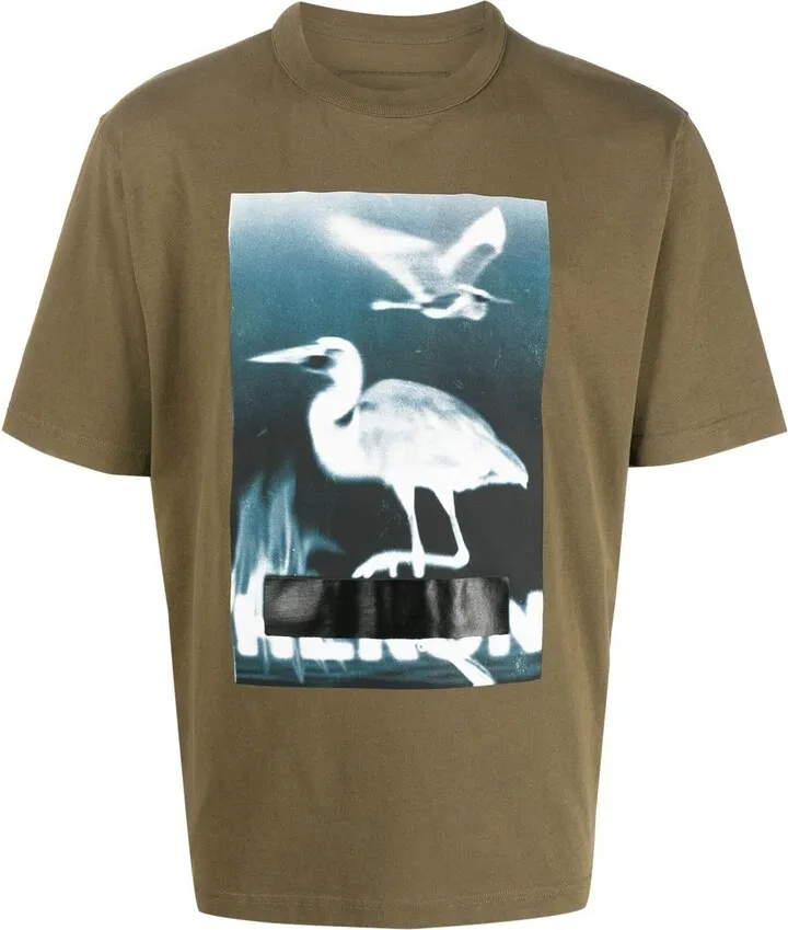 graphic-print organic cotton T-shirt