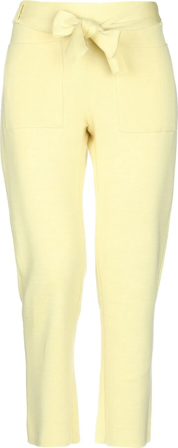 Cropped Pants Light Yellow