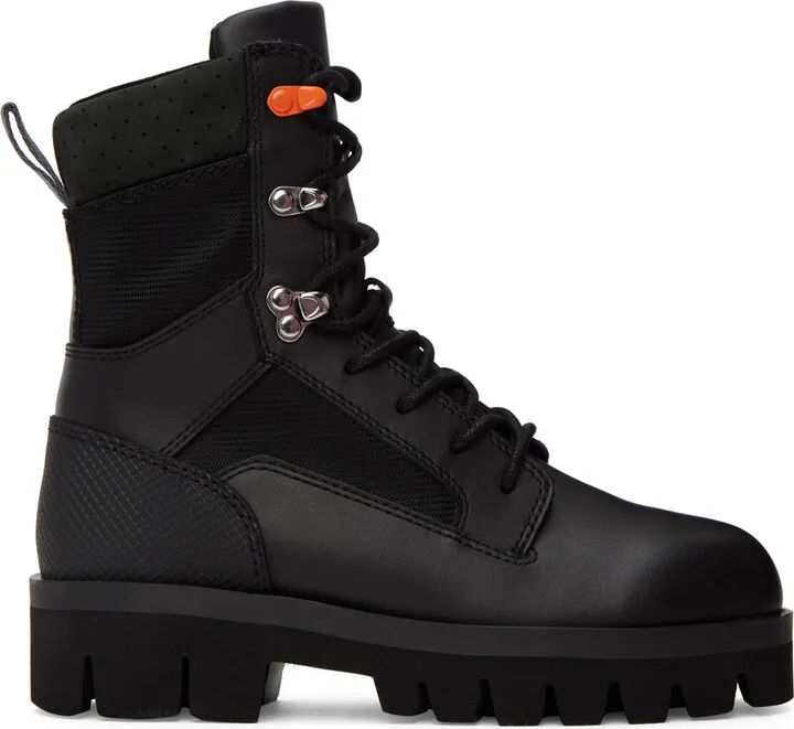 Heron Preston Black Military Boots