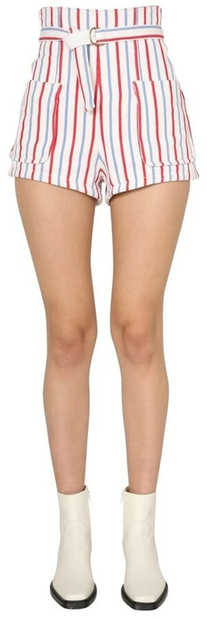 Philosophy Di Lorenzo Serafini Stripe Belted Shorts