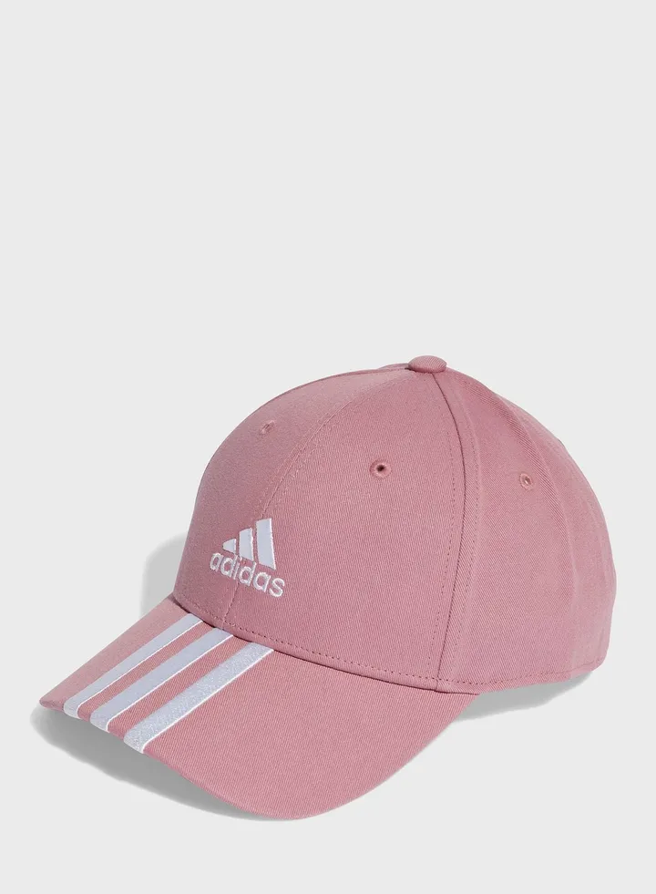 3-Stripes Cotton Twill Baseball Cap