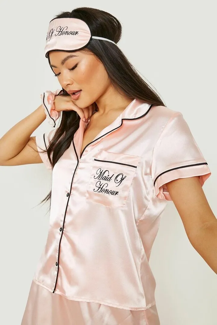 Maid Of Honor 5Pc Satin Sleepwear Set