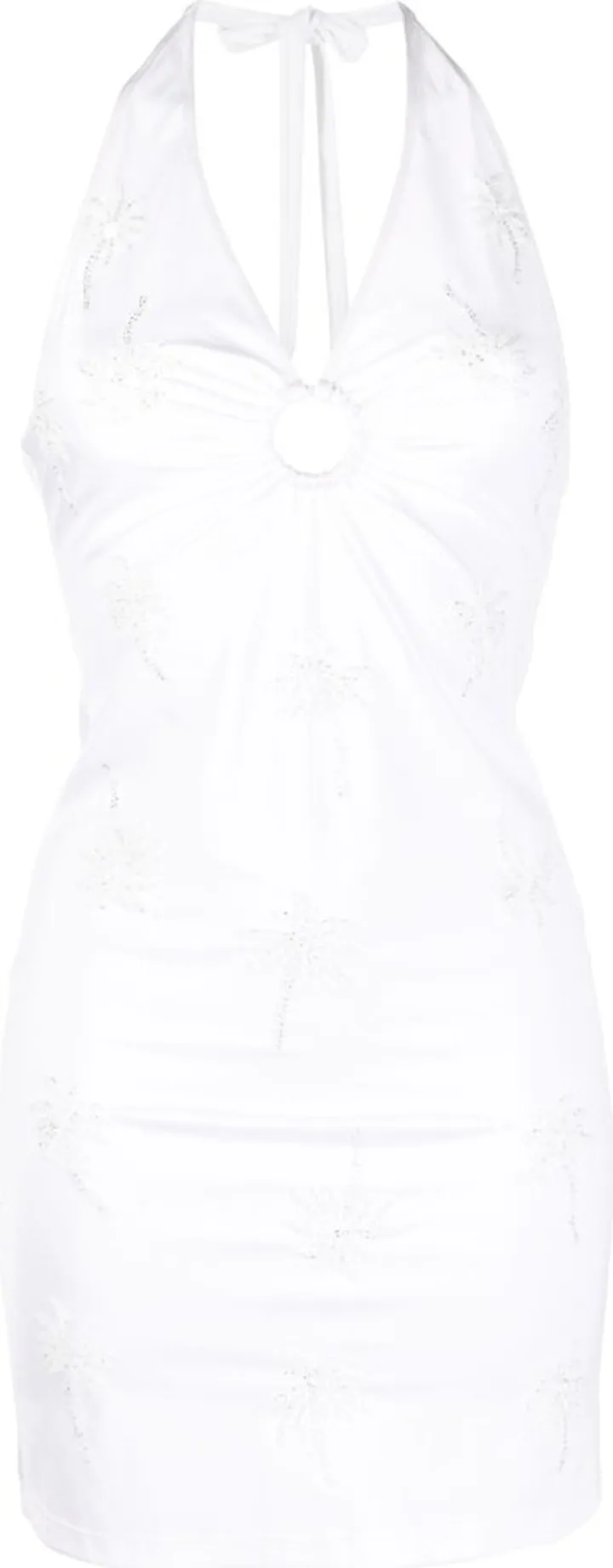 Palm Tree-Embellished Dress