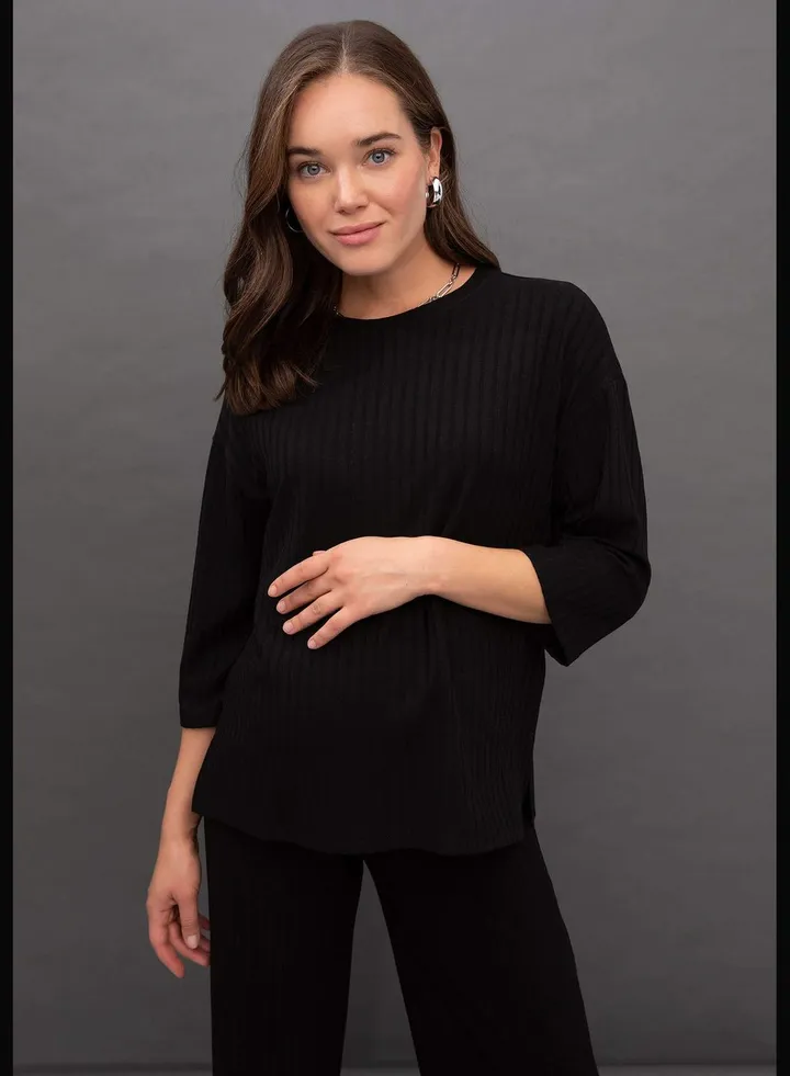 Woman Maternity Wear Knitted Tops Long Sleeve