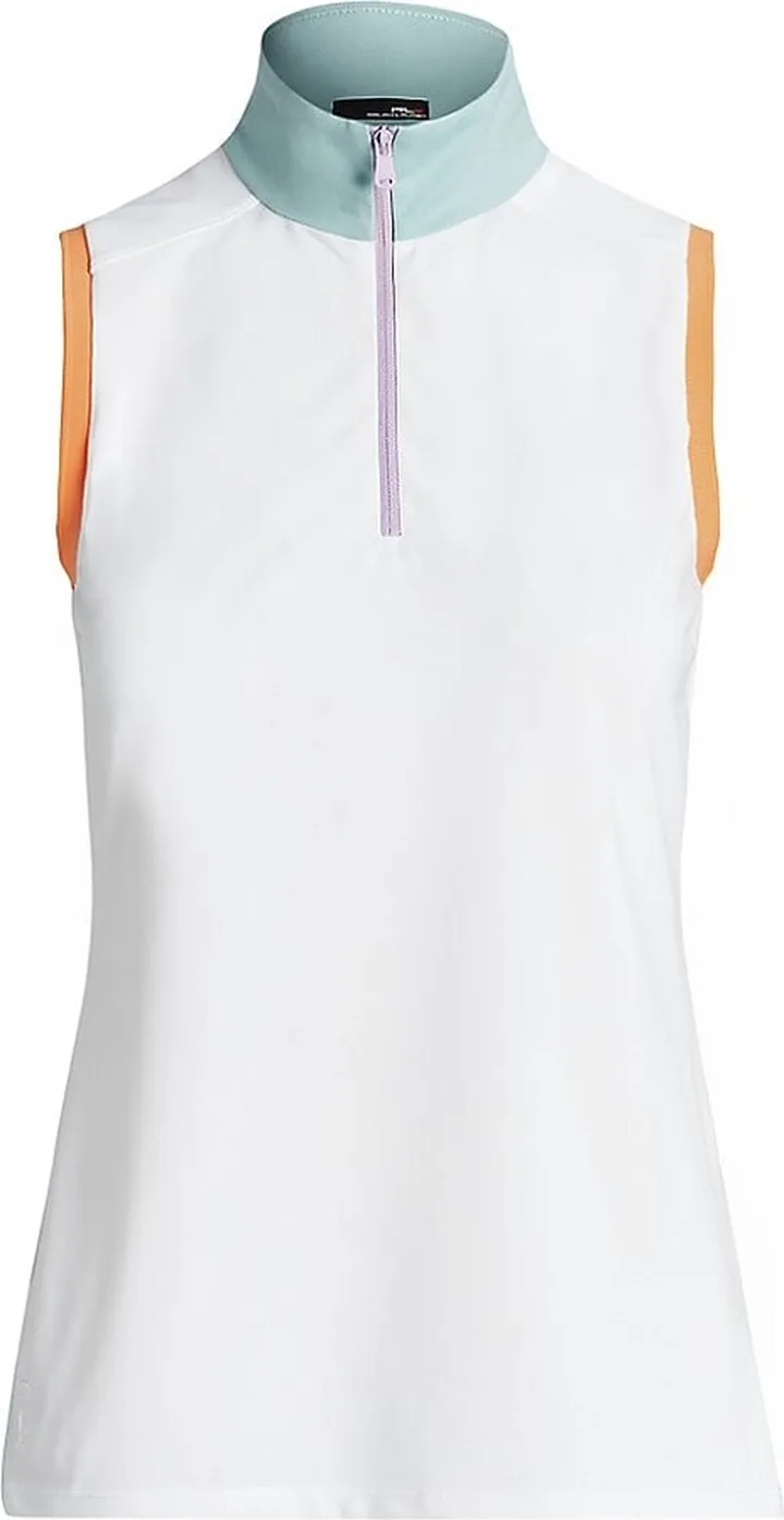 RLX Golf & Tennis Air Tech Piqué Sleeveless Half-Zip Polo