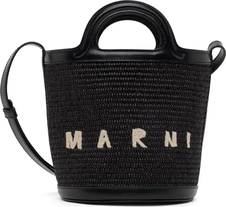 Marni Black Mini Tropicalia Bag