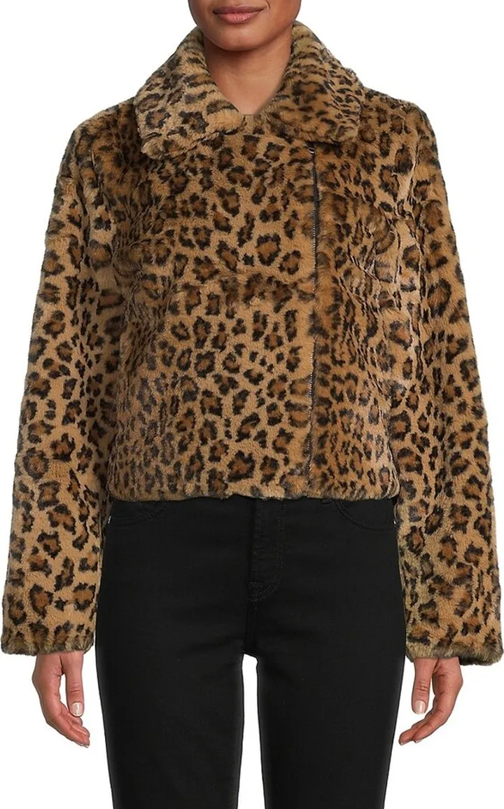 Tracey Faux Fur Moto Jacket