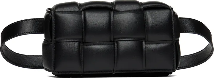 Bottega Veneta Black Small Cassette Belt Bag