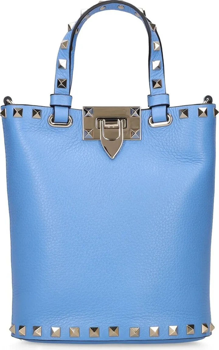 Rockstud leather pouch