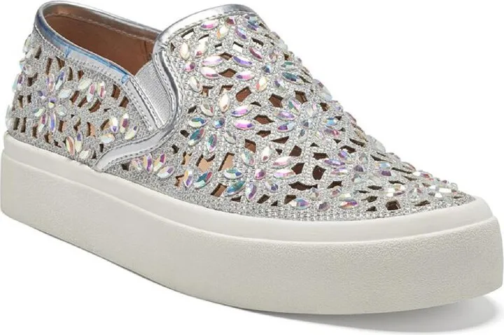 Korene Womens Embellished Lifestyle Slip-On Sneakers