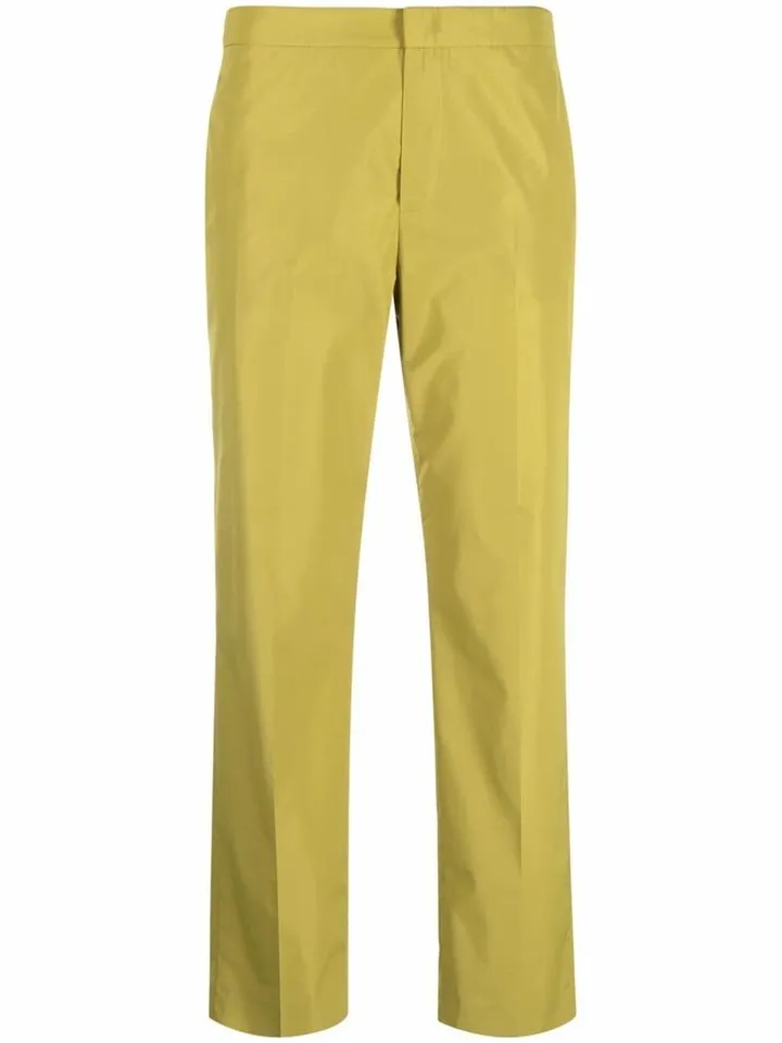 Cropped Slim-Cut Trousers