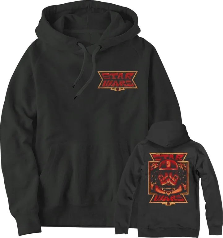 Men's Star Wars: The Rise of Skywalker Artistic Sith Trooper Badge Pull Over Hoodie - Black - X Large
