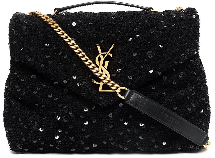 small Loulou sequinned shoulder bag