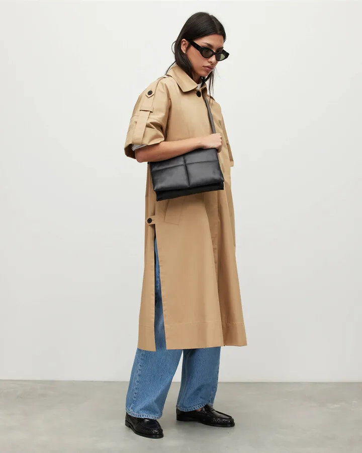 Tina Short Sleeve Trench Coat - Camel