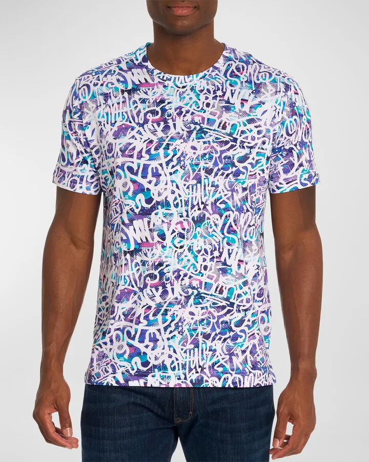Men's Graffiti Art Graphic T-Shirt