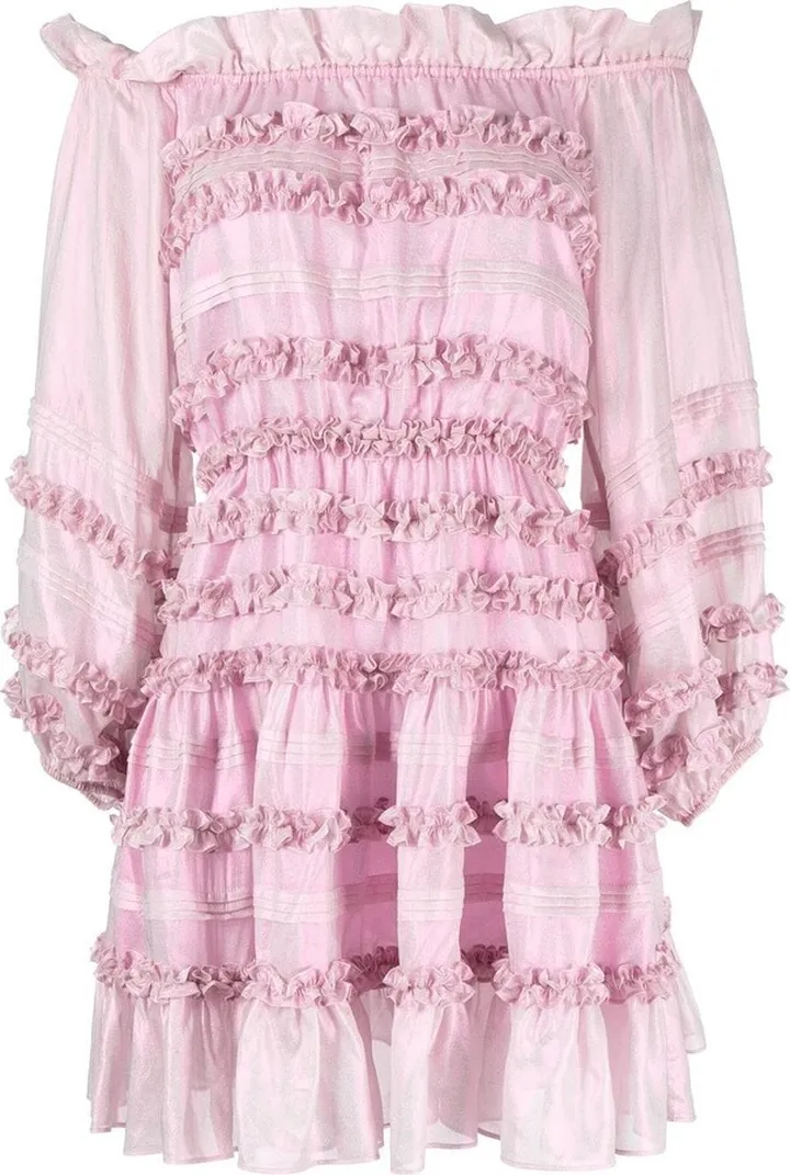 Ella ruffled mini dress