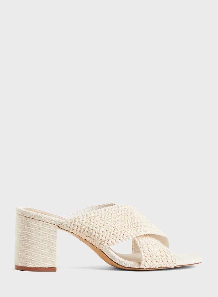 Crochet-Detail Mules